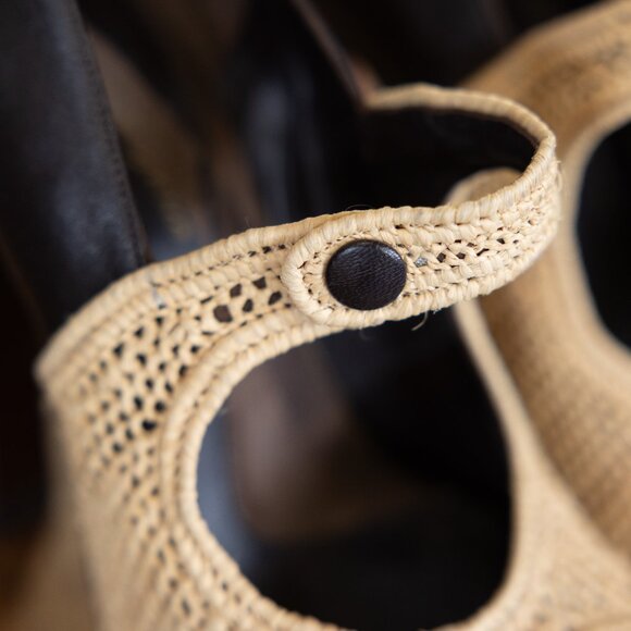 Clergerie Paris Crochet Raffia Mary Jane Heels – Size 39 (US 8.5–9) - Picture 12 of 15